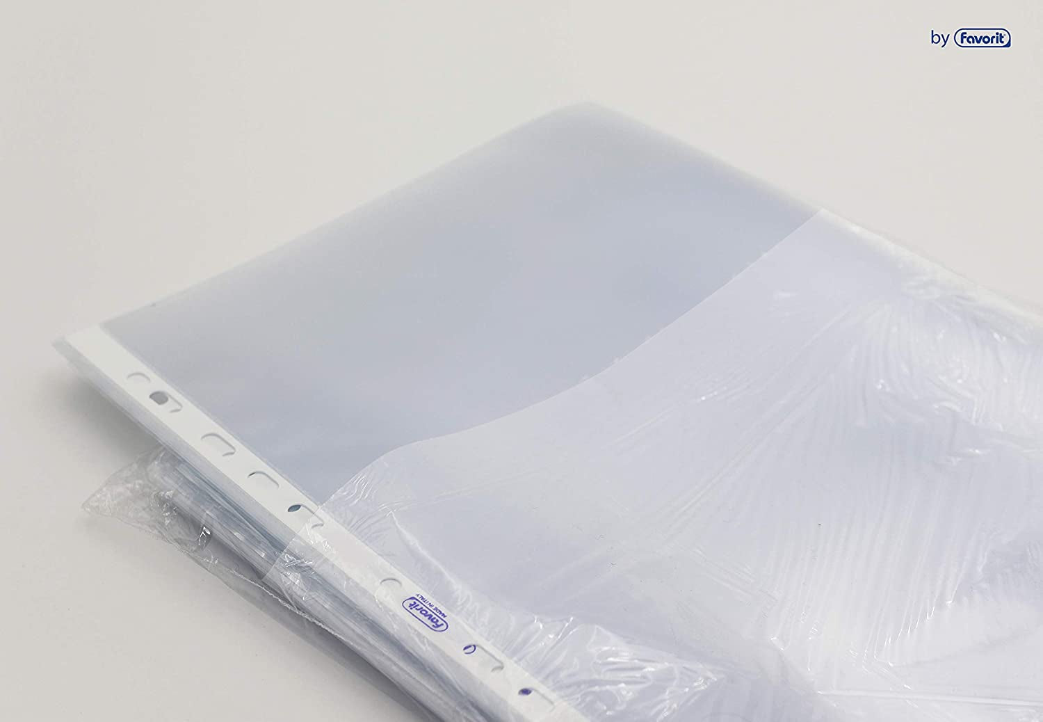 Buste Perforate, Lucide, Alto Spessore, 22 X 30 Cm, 100 Pezzi, Trasparenti